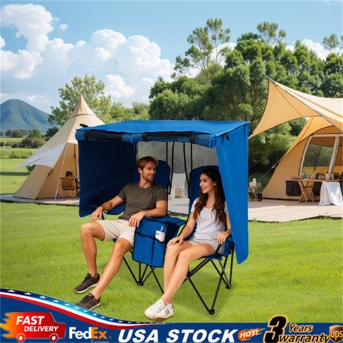 Portable double camping chair - portable,