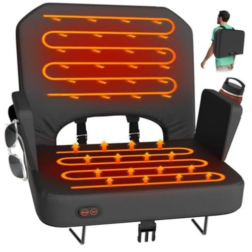 Heated stadium seats - heated,