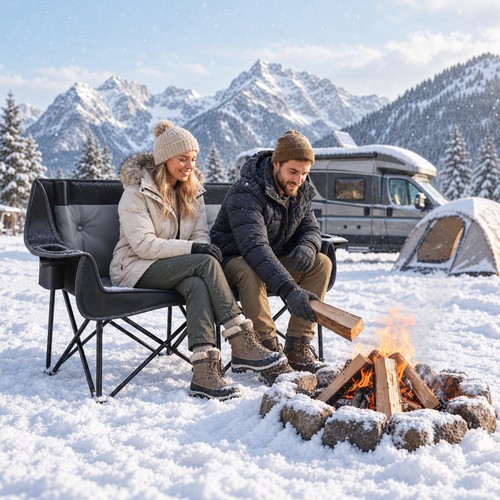 Outsunny heated double camping - outsunny,