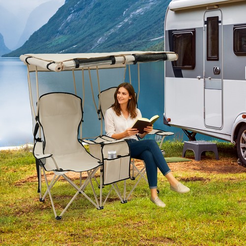 Double camping chair folding - chair,